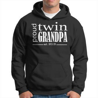 Proud Twin Grandpa Est 2019 Hoodie - Seseable