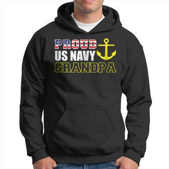 Proud Us Navy Grandpa T Navy Family Gift For Mens Hoodie | Mazezy