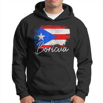 Puerto Rico Boricua Vintage Puerto Rican Flag Pride Hoodie | Mazezy