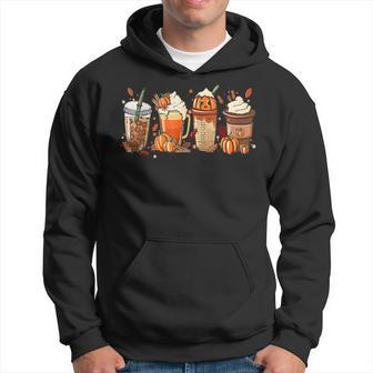 Pumpkin Spice Coffee Latte Fall Autumn Season Hello Fall V7 Men Hoodie - Thegiftio UK