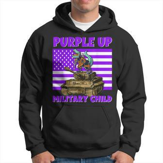 Purple Up Military Kids Month Of Military Child Trex Hoodie | Mazezy