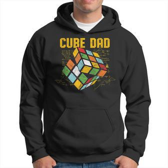 Puzzle Cube Dad Speed Cubing 80S Youth Vintage Math Hoodie - Seseable