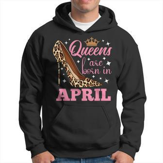 Queens Are Born In April - Funny April Birthday Hoodie | Mazezy