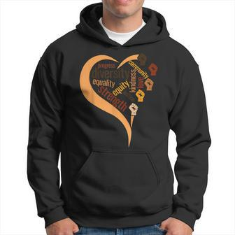 Racial Diversity Justice Equality Black History Month Pride Hoodie - Seseable