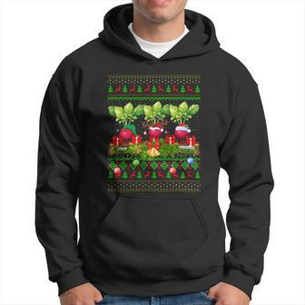 Radish Vegetable Lover Xmas Santa Ugly Radish Christmas Gift Hoodie - Monsterry