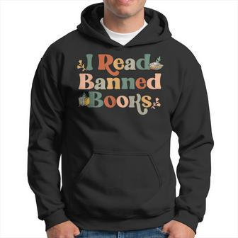 I Read Banned Books Week Librarian Freadom Reader Nerd Men Men Hoodie - Thegiftio UK