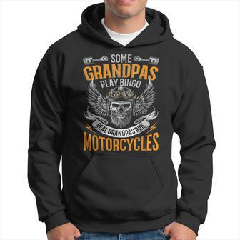 Real Grandpas Ride Motorcycles Gift For Mens Hoodie - Seseable