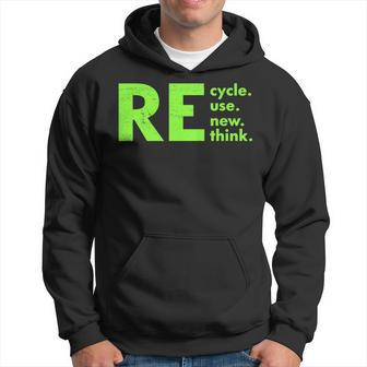 Recycle Reuse Renew Rethink Activism Earth Day 2023 Hoodie | Mazezy