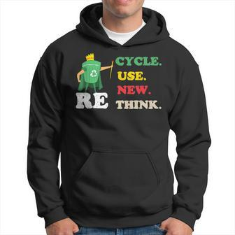Recycle Reuse Renew Rethink Crisis Environmental Activism 23 Hoodie | Mazezy