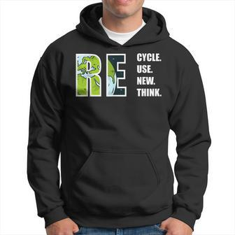 Recycle Reuse Renew Rethink Earthday 2023 Environment Hoodie | Mazezy