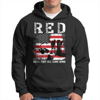 Red Friday Remember Everyone Deployed Usa Flag Army Military Hoodie | Mazezy CA
