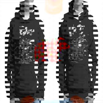 Red Plaid Baby Bear Buffalo Matching Pajama Christmas Men Hoodie - Thegiftio
