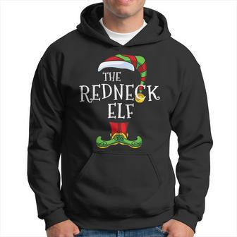 The Redneck Elf Matching Christmas Group Pajama Men Hoodie - Thegiftio UK