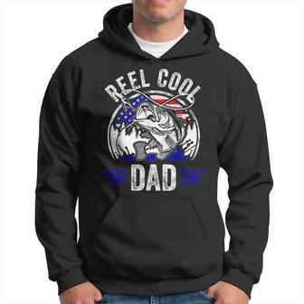 Reel Cool Dad Fathers Day Fisherman Fishing Vintage Hoodie - Seseable
