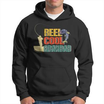 Reel Cool Grandad Fishermen Fishing Rod Angling Dad Gift For Mens Hoodie | Mazezy