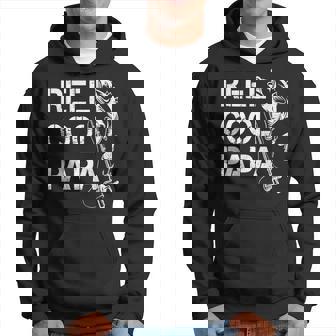 Reel Cool Papa Fishing Dad Gift Fathers Day Fisherman Fish Hoodie | Mazezy