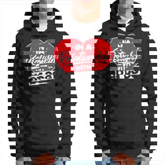In A Relationship With Hot Dogs Hot Dog Lover Men Hoodie - Thegiftio UK