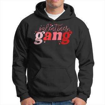 Retro 2023 Valentines Day Galentines Gang Funny Hoodie - Seseable