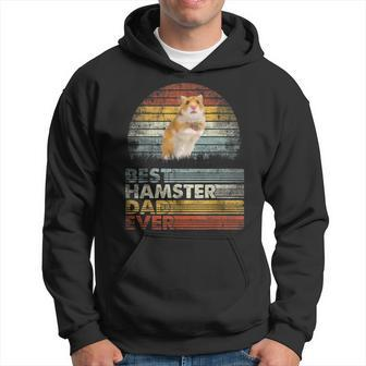 Retro Best Hamster Dad Ever Farm Pet Animals Lover Hoodie - Seseable