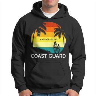 Retro Coast Guard Beach Vintage Surf Palm 70S Venice Hoodie - Seseable