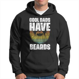 Retro Cool Dads Have Beards Vintage Fathers Day Best Dad Hoodie - Thegiftio UK