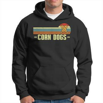 Retro Corn Dogs Make Hot Dogs On Stick Corn Dog Lover Hoodie | Mazezy AU