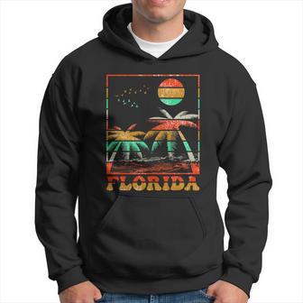 Retro Florida Palm Trees Hoodie - Thegiftio UK