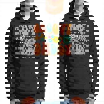Retro Groovy Birthday Family Matching Cute Groovy Daddy Hoodie | Mazezy