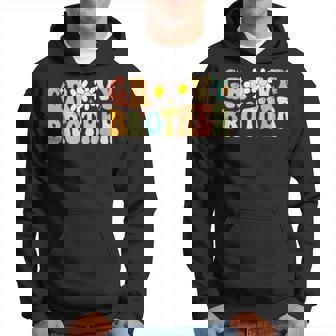 Retro Groovy Brother Matching Family Birthday Groovy Brother Hoodie | Mazezy