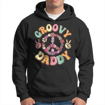 Retro Groovy Daddy And Vintage Family Retro Dad Birthday V2 Hoodie - Seseable
