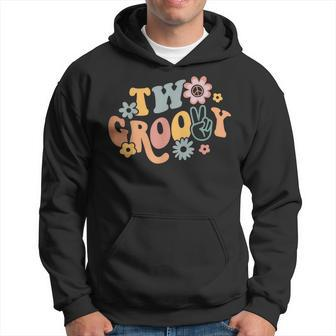 Retro Groovy Two 2Nd Matching Family 1St Birthday Party Hoodie | Mazezy