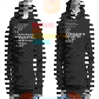 Retro Husband Dad Videographer Legend Father Dad Gifts Gift For Mens Hoodie | Mazezy
