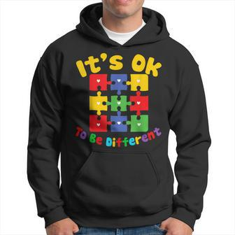 Retro In April We Wear Blue Puzzle Autism Awareness Month Hoodie | Mazezy