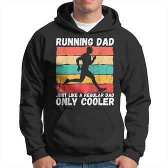 Retro Running Dad Funny Runner Marathon Athlete Humor Outfit Hoodie - Seseable