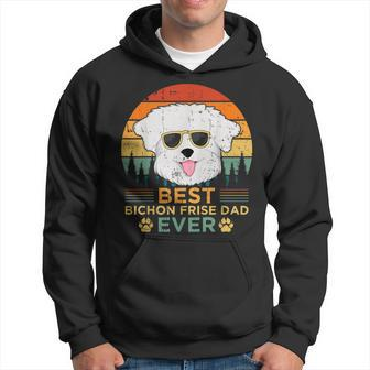 Retro Style Best Bichon Frise Dad Ever Fathers Day Gift For Mens Hoodie | Mazezy