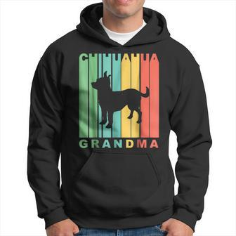 Retro Style Chihuahua Grandma Dog Grandparent Hoodie | Mazezy