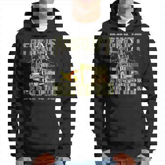 Retro Style Funny Forklift Operator Forklift Certified Hoodie | Mazezy