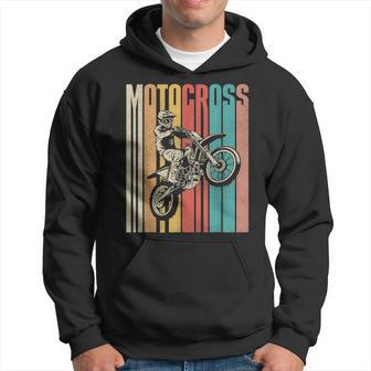 Retro Vintage Dirt Bike Mx Bike Rider Motocross Hoodie - Seseable