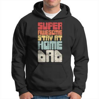 Retro Vintage Funny Husband Stay At Home Dad Hoodie - Seseable