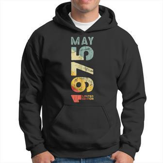 Retro Vintage May 1975 Year 1975 Vintage 1975 Since 1975 Hoodie | Mazezy