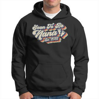 Retro Vintage Soon To Be Nana 2023 New First Time Grandpa Hoodie - Seseable
