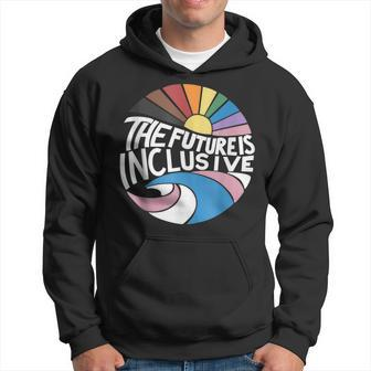 Retro Vintage The Future Is Inclusive Lgbt Gay Rights Pride Hoodie | Mazezy