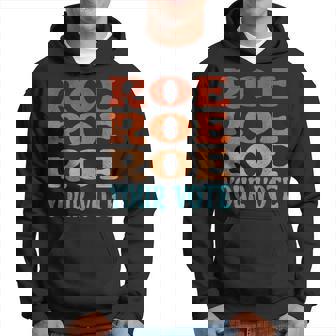 Roe Roe Roe Your Vote Pro Choice Rights Vintage Retro Men Hoodie - Thegiftio UK
