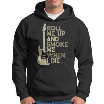 Roll Me Up And Smoke Me When I Die Guitar Hoodie - Seseable