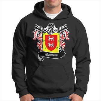 Romero Coat Of Arms Surname Last Name Family Crest Men Hoodie Graphic Print Hooded Sweatshirt - Thegiftio UK