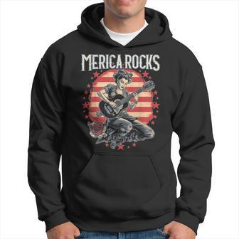 Rosie The Riveter 4Th Of July Country Rock Music Funny Hoodie | Mazezy