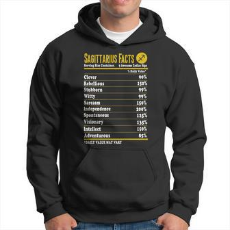 Sagittarius Facts Servings Per Container Zodiac T-Shirt Men Hoodie - Thegiftio UK