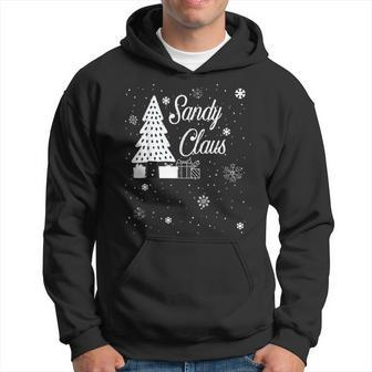 Sandy Claus For People Named Sandy Christmas Holiday Men Hoodie Graphic Print Hooded Sweatshirt - Seseable