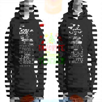 Santas Favorite Dance Teacher Christmas Tree Santa Hat Men Hoodie - Thegiftio