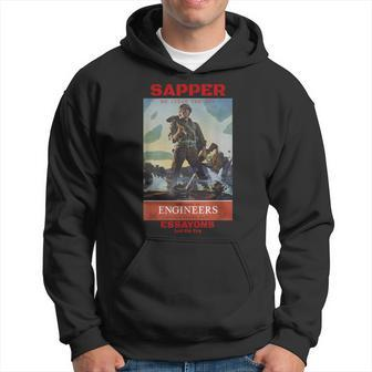 Sapper Army Combat Engineer Corps Veterans And Military Hoodie - Seseable